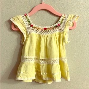 Vintage lace and cotton shirt